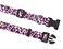 Mihqy Dog Collar and Leash Set with Bohemia Floral Tribal Geometric Patterns Soft Ethnic Style Collar Adjustable for Small Medium Large DogsPink Leopard SetL