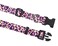 Mihqy Dog Collar and Leash Set with Bohemia Floral Tribal Geometric Patterns Soft Ethnic Style Collar Adjustable for Small Medium Large DogsPink Leopard SetL