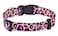 Mihqy Dog Collar with Bohemia Floral Tribal Geometric Patterns Soft Ethnic Style Collar Adjustable for Small Medium Large DogsPink LeopardM