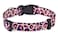 Mihqy Dog Collar with Bohemia Floral Tribal Geometric Patterns Soft Ethnic Style Collar Adjustable for Small Medium Large DogsPink LeopardM
