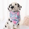 Mile High Life Girl Dog Collars Cute Bandana Collar Soft Poly Cotton Fabric Collars for Small Dogs Flower Fruit PatternCarnation Collar BandanaS
