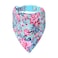 Mile High Life Girl Dog Collars Cute Bandana Collar Soft Poly Cotton Fabric Collars for Small Dogs Flower Fruit PatternCarnation Collar BandanaS