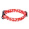 Mile High Life Dog Collar Cute Puppy Collars Lightweight Girl Dog Collar Soft Boy Dog Collars w Paws Bones Mustache Pattern Red Medium