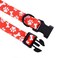Mile High Life Dog Collar Cute Puppy Collars Lightweight Girl Dog Collar Soft Boy Dog Collars w Paws Bones Mustache Pattern Red Medium