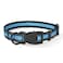 Mile High Life Dog Collar Nylon Reflective Dog Collars Light Weight Puppy Collars Blue Dog Collars for Medium Dogs Blue Medium