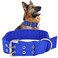 Cdycam Military Adjustable 2 Wide D Ring Buckle 2Rows Dog Collar Green Nylon Tactical