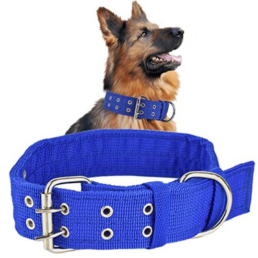 Cdycam Military Adjustable 2 Wide D Ring Buckle 2Rows Dog Collar Green Nylon Tactical