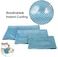 NACOCO 2 Pcs Dog Instant Cooling Scarf Summer Pet Bandana Cats Collar Ice Towels for Bulldog Blue M