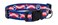 Native Pup American Flag Dog Collar Red White and Blue Patriotic Collars for 4th of July USA Adjustable Small Medium Large Breed Dogs Large Paws