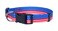 Native Pup American Flag Dog Collar Red White and Blue Patriotic Collars for 4th of July USA Adjustable Small Medium Large Breed Dogs Medium Flag II
