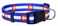 Native Pup Colorado State Flag Dog Collar Colorado Blue Medium