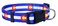 Native Pup Colorado State Flag Dog Collar Colorado Blue Medium