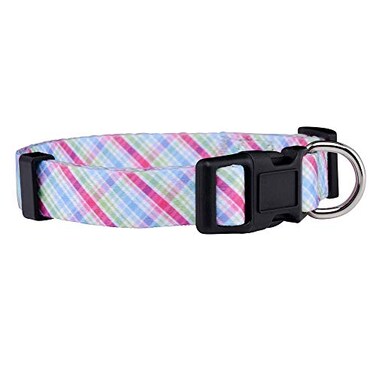 Native Pup Easter Dog Collar Cute Spring Gift for Puppies Pink Pastel Eggs Chicks Bunny Adjustable for Small Medium Large Breeds Pastel Small