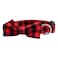 Native Pup Plaid Dog Collar with Bow Red Tartan for Girl Boy Puppy Small Red