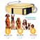 Native Pup Polka Dot Dog Collar Adjustable for Small Medium Large Dogs Cute Fabric for Boy Girl Yellow Small