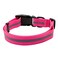 NIMBLE Nimble Reflective Waterproof Dog Collar Adjustable Odor Resistant Easy Clean Pet Collar for Small Medium Large Dogs Night Walking Outdoor Rainy Use Large 1535248inches Pink