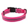 NIMBLE Nimble Reflective Waterproof Dog Collar Adjustable Odor Resistant Easy Clean Pet Collar for Small Medium Large Dogs Night Walking Outdoor Rainy Use Large 1535248inches Pink