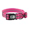 NIMBLE Nimble Reflective Waterproof Dog Collar Adjustable Odor Resistant Easy Clean Pet Collar for Small Medium Large Dogs Night Walking Outdoor Rainy Use Large 1535248inches Pink