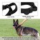 OEBEESA Tactical Dog Collar Adjustable Military Collar Nylon K9 Collars with Handle and Heavy Duty Metal Buckle for Medium Dogs with 3 Patches and Airtag Case Holder M Black