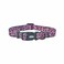 Olahibi Dog Collar Leash Set Leopard Pattern Polyester Material Adjustable Collar and 5ft Matching Leash for Large DogsL Colorful Leopard