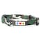 Pawtitas Reflective Dog Collar for Medium Dogs Adjustable Nylon Collar with QuickRelease Buckle Fits Neck 1320 in Night Safety Training Collar M Camouflage Green