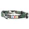 Pawtitas Reflective Dog Collar for Medium Dogs Adjustable Nylon Collar with QuickRelease Buckle Fits Neck 1320 in Night Safety Training Collar M Camouflage Green