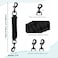 PetBonus Dog Collar Safety Clip Handmade Backup Safety Strap for Dog Harness Prong Pinch Collar Double Ended Clasp Leash Connector Black