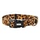 Petiry Fancy Leopard Dog Collar Flocking Fabric Cheetah Scent Premium Soft and for PuppyMiddle and Big DogsNeck1015