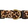 Petiry Fancy Leopard Dog Collar Flocking Fabric Cheetah Scent Premium Soft and for PuppyMiddle and Big DogsNeck1015