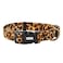 Petiry Fancy Leopard Dog Collar Flocking Fabric Cheetah Scent Premium Soft and for PuppyMiddle and Big DogsNeck1015