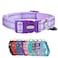 Petiry Reflective Nylon Dog Collar with Breathable Neoprene PaddingAdjustable for Large DogsNeck 17263Lilac Purple