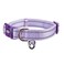 Petiry Reflective Nylon Dog Collar with Breathable Neoprene PaddingAdjustable for Medium DogsNeck 13189Lilac Purple