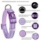 Petiry Reflective Nylon Dog Collar with Breathable Neoprene PaddingAdjustable for Medium DogsNeck 13189Lilac Purple