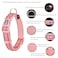 Petiry Reflective Nylon Dog Collar with Breathable Neoprene PaddingAdjustable for Medium DogsNeck 13189Pink