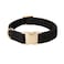 Petiry Soft Corduroy Fibric Dog Collar with High Grade Metal Buckle for Medium DogsBlackMedium1219