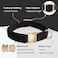 Petiry Soft Corduroy Fibric Dog Collar with High Grade Metal Buckle for Medium DogsBlackMedium1219