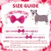 PUPTECK Bowtie Dog Collar with Bell 2 Packs Adjustable Cute Puppy Collar Sweet Gift for Small Dogs Pets 118157 in
