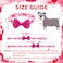 PUPTECK Bowtie Dog Collar with Bell 2 Packs Adjustable Cute Puppy Collar Sweet Gift for Small Dogs Pets 118157 in
