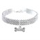 RayMinsino Pet Collar with Diamonds Adjustable Crystal Diamond Elastic Bone Pendant Wedding cat and Dog Small pet Necklace Jewelry