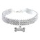 RayMinsino Pet Collar with Diamonds Adjustable Crystal Diamond Elastic Bone Pendant Wedding cat and Dog Small pet Necklace Jewelry