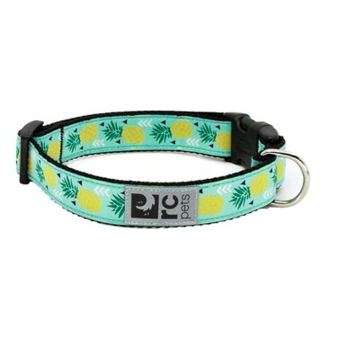 RC Pet s 58 Inch Adjustable Dog Clip Collar XSmall Pineapple Parade