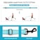 Stpiatue Reflective Dog Collar and Leash Set with Safety Locking Buckle Nylon Pet Collars Adjustable for Small Medium Large Dogs 3 SizesL