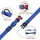 Stpiatue Reflective Dog Collar and Leash Set with Safety Locking Buckle Nylon Pet Collars Adjustable for Small Medium Large Dogs 3 SizesNavy BlueM