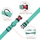 Stpiatue Reflective Dog Collar and Leash Set with Safety Locking Buckle Nylon Pet Collars Adjustable for Small Medium Large Dogs 4 SizesMint GreenM