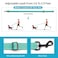 Stpiatue Reflective Dog Collar and Leash Set with Safety Locking Buckle Nylon Pet Collars Adjustable for Small Medium Large Dogs 4 SizesMint GreenM