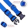 BOOMIBOO Reflective Dog Collar with Buckle Adjustable Safety Nylon Collars for Small Medium Large Dogs Navy Blue XL