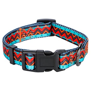 Rhea Rose Tribal Dog Collar Aztec Pattern Adjustable Collars Small Geometric