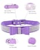 Aecllcea Rhinestone Dog Collar for Small Medium Large Dogs Adjustable Leather Suede Bling Dog CollarsDiamond Bow Tie Puppy Collars for Boy and Girl