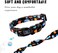 Roses&Poetry RosesPoetry Dog Collar with Colourful Star Patterns Adjustable Durable Puppy Collars for Small Medium Large Dogs StarXS