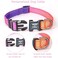 Roses&Poetry RosesPoetry Reflective Dog Collar with Gradient Mistyrose Adjustable Durable Pet Collars for Small Medium Large Dogs MistyroseM